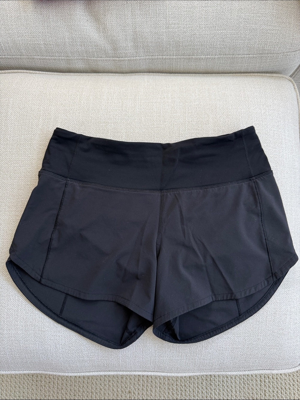 Lululemon Speed Shorts Black 4” size 4